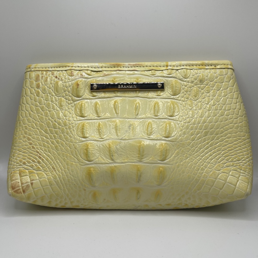 Brahmin Marney pouch Dandelion Melbourne genuine leather.
